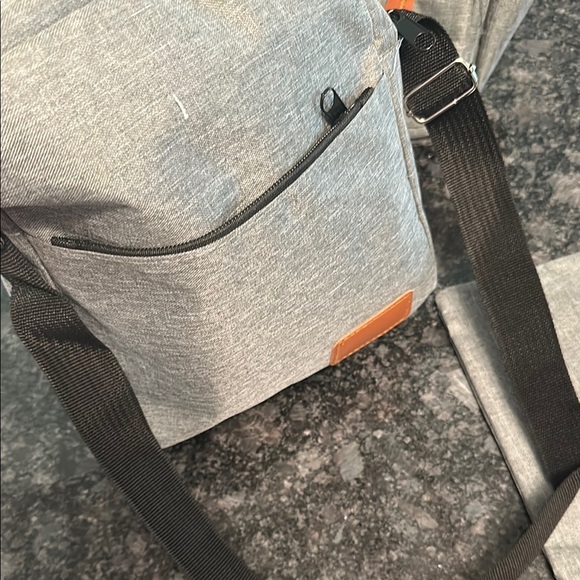 Gray and Tan Men's Backpack Set Light Gray Set of 3 - Picture 8 of 15